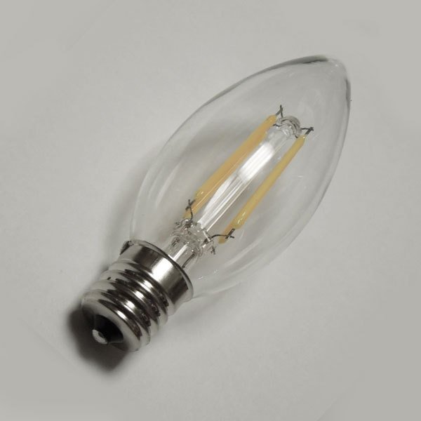 LED電球 E14 フィラメント シャンデリア3W 電球色 E14-CDL-3WAの画像2