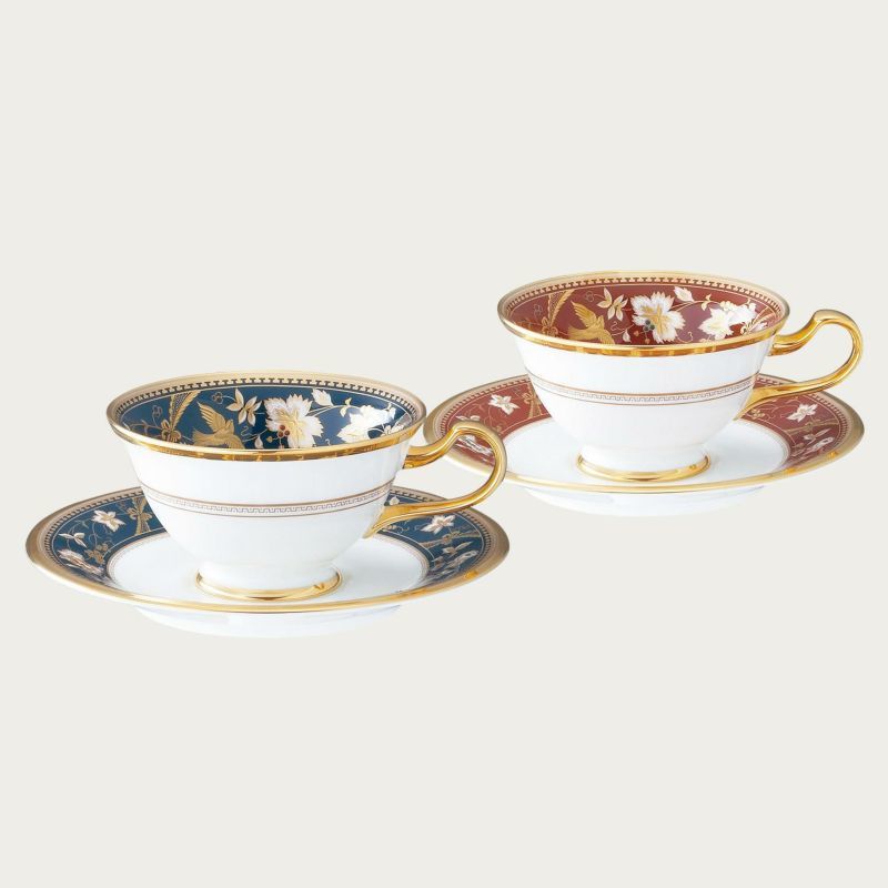 ノリタケ！ ☆サブライム・コーヒー碗皿ペア（鉄＆紺）☆ 新品 コーヒー 紅茶 ミルク ラテ エスプレッソ 茶器 ギフト