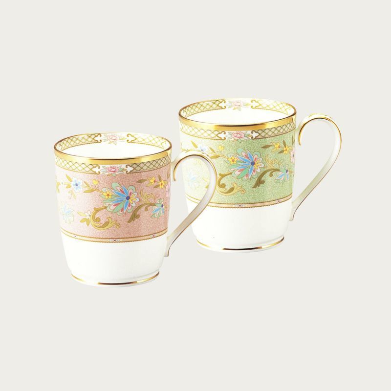 本店は 紅茶 コーヒー 新品 ヨシノ・ペアマグカップピンク