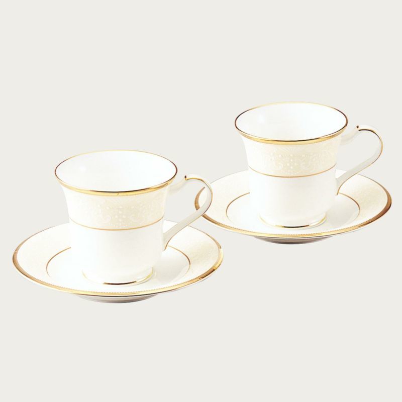 ノリタケ! ☆ホワイトパレス・ペアアメリカン碗皿☆ 新品 ノリタケ! ☆ホワイトパレス・ペアアメリカン碗皿☆ 新品