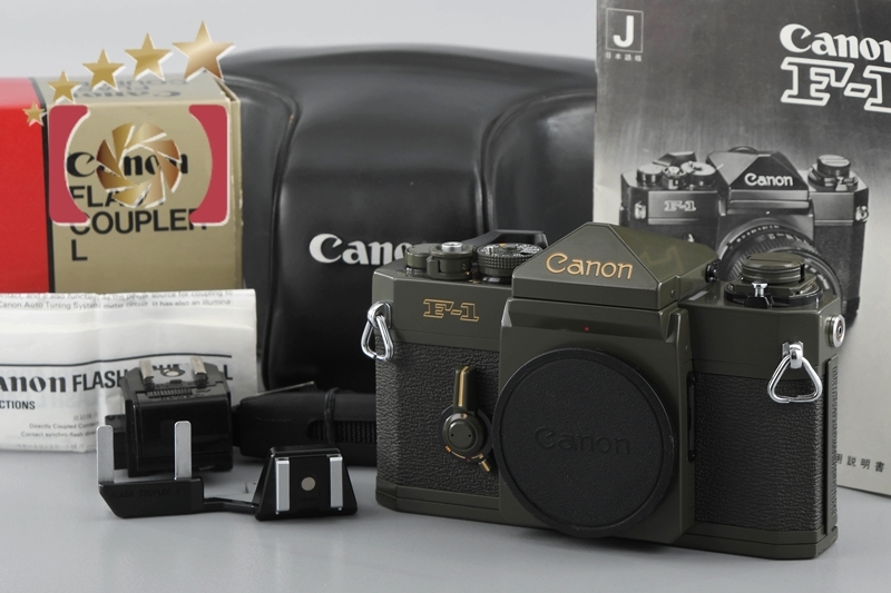 【中古】Canon キヤノン F-1 オリーブドラブ OD フィルム一眼レフカメラ - 0