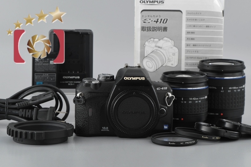 お見舞い 【中古】OLYMPUS オリンパス ダブルレンズキット E-410