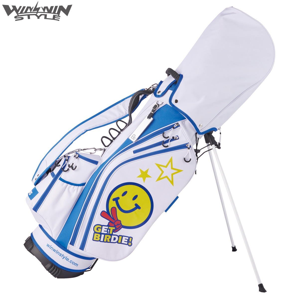 ★WINWIN STYLE ウィンウィン GET BIRDIE! LIGHT WEIGHT STAND BAG CB-102(WH)★ゲットバーディー スタンドバッグ★_出品カラーは CB-102(WH) になります