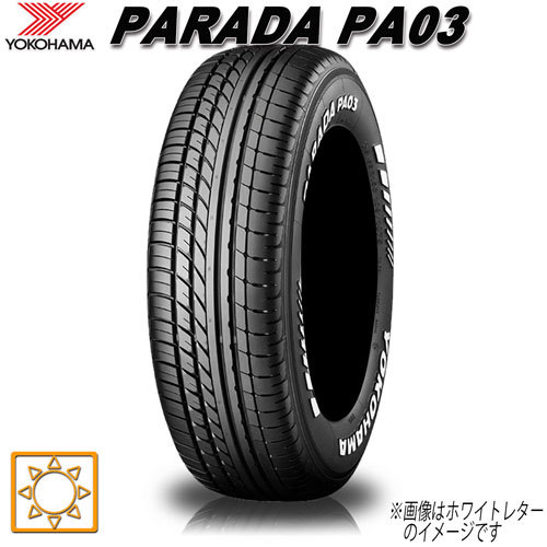 サマータイヤ 新品 ヨコハマ PARADA PA03 パラダ 225/50R18インチ 107H 4本セット_画像1