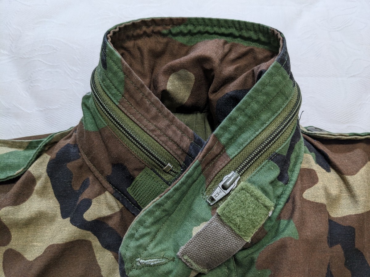 【希少 美品】米軍 実物 1982 US ARMY 3rd M-65 フィールドジャケット Medium Short M-S M81 ウッドランド 迷彩 アメカジ アウトドア 7