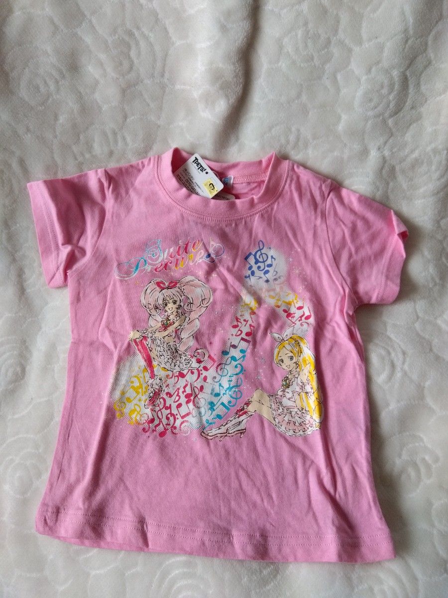 プリキュア　ピンク　半袖Tシャツ　新品未使用　100　女の子　子供服　おまけつき