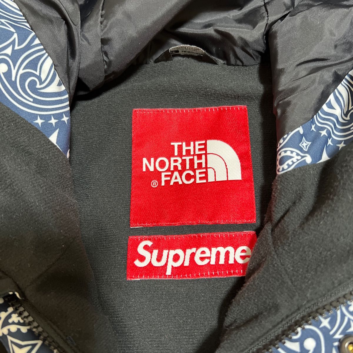 【正規品】North Face×supreme ペイズリー柄マウンテンパーカー