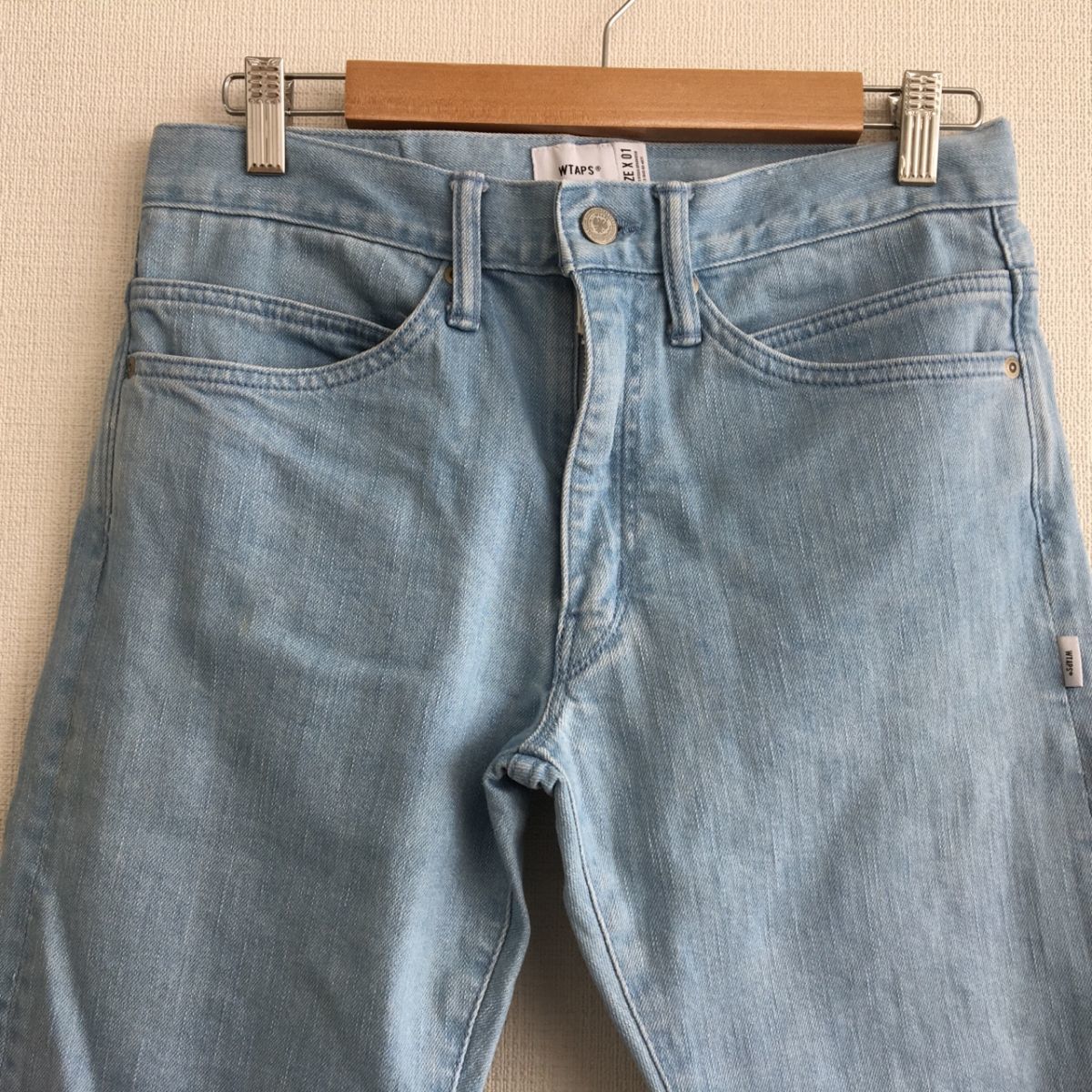 WTAPS EX36 collection デニム スキニーパンツ Size:X 01 181WVDT-PTM02 Blues Very Skinny Trash [L9814]_画像2