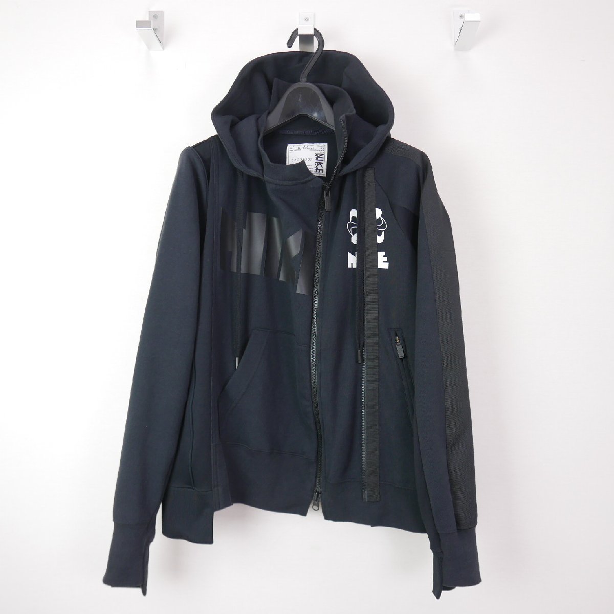 2枚で送料無料 Nike sacai 再構築 ダブルジップパーカー XS ナイキ