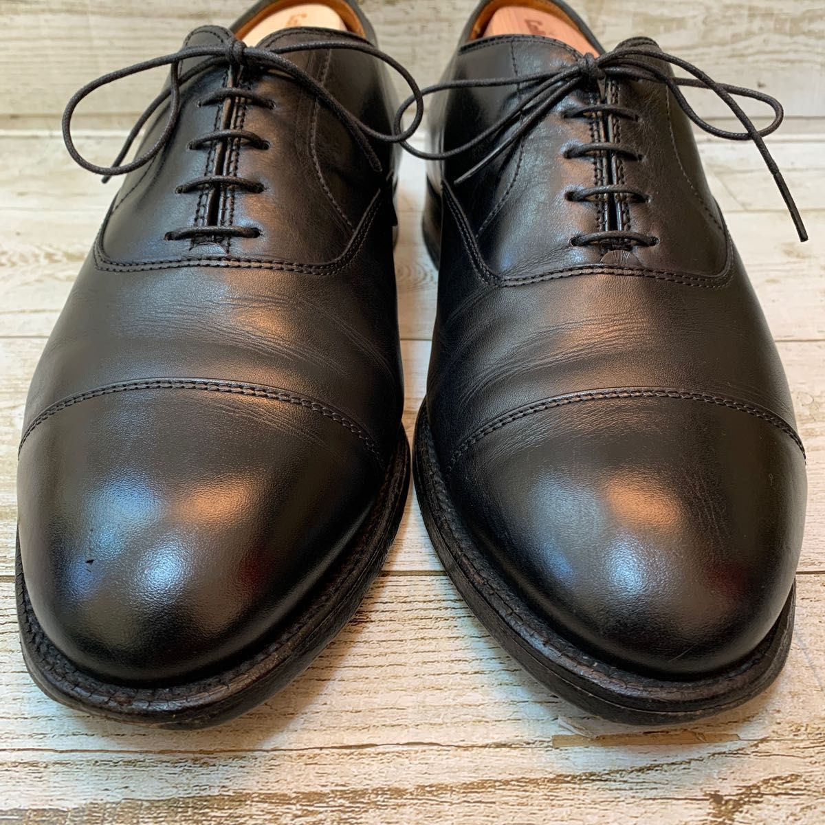 Alden オールデン 907 9.5/27.5cm相当 ブラック 黒 ストレートチップ