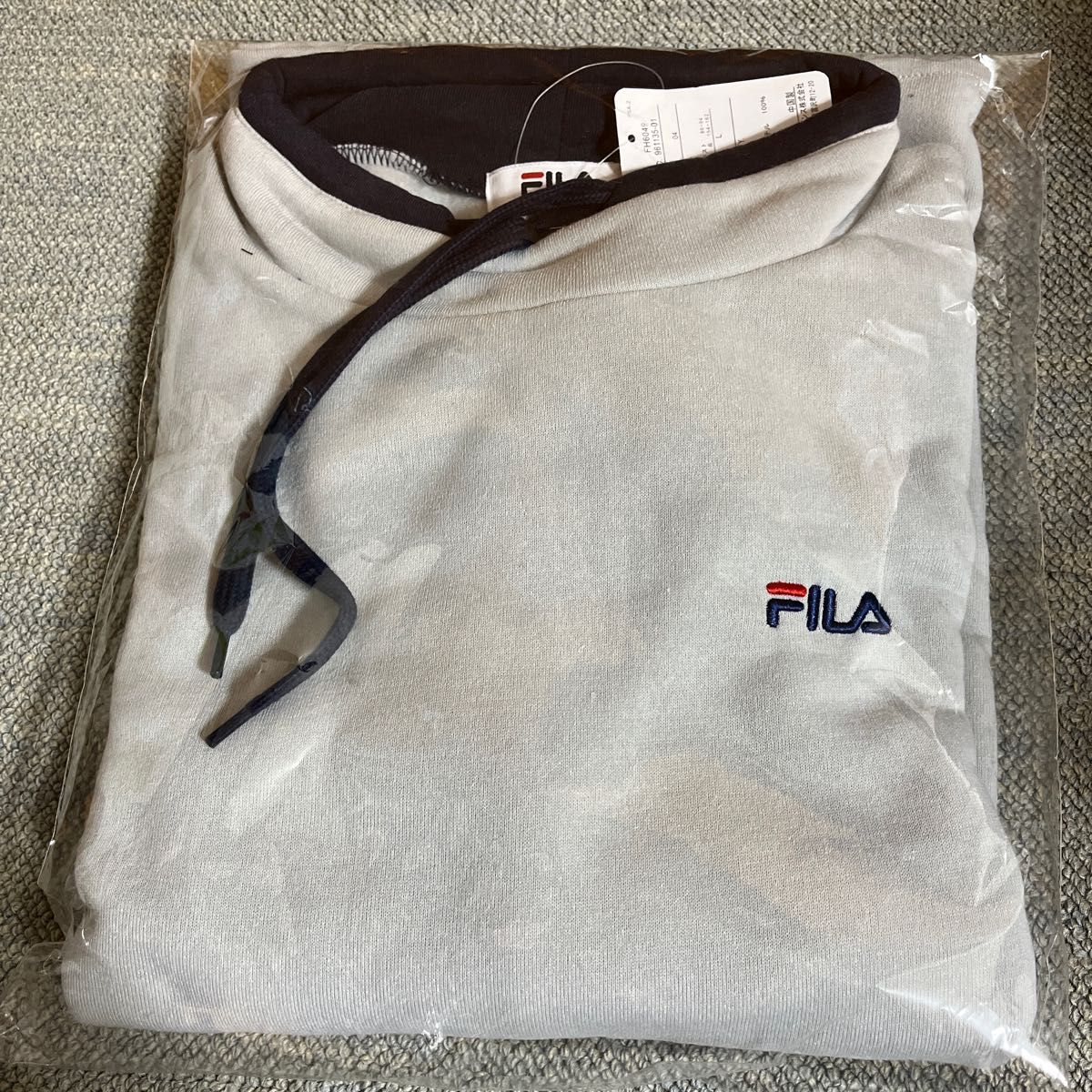 myo 様専用FILA 裏起毛 ハイネックプルオーバー グレー レディース L