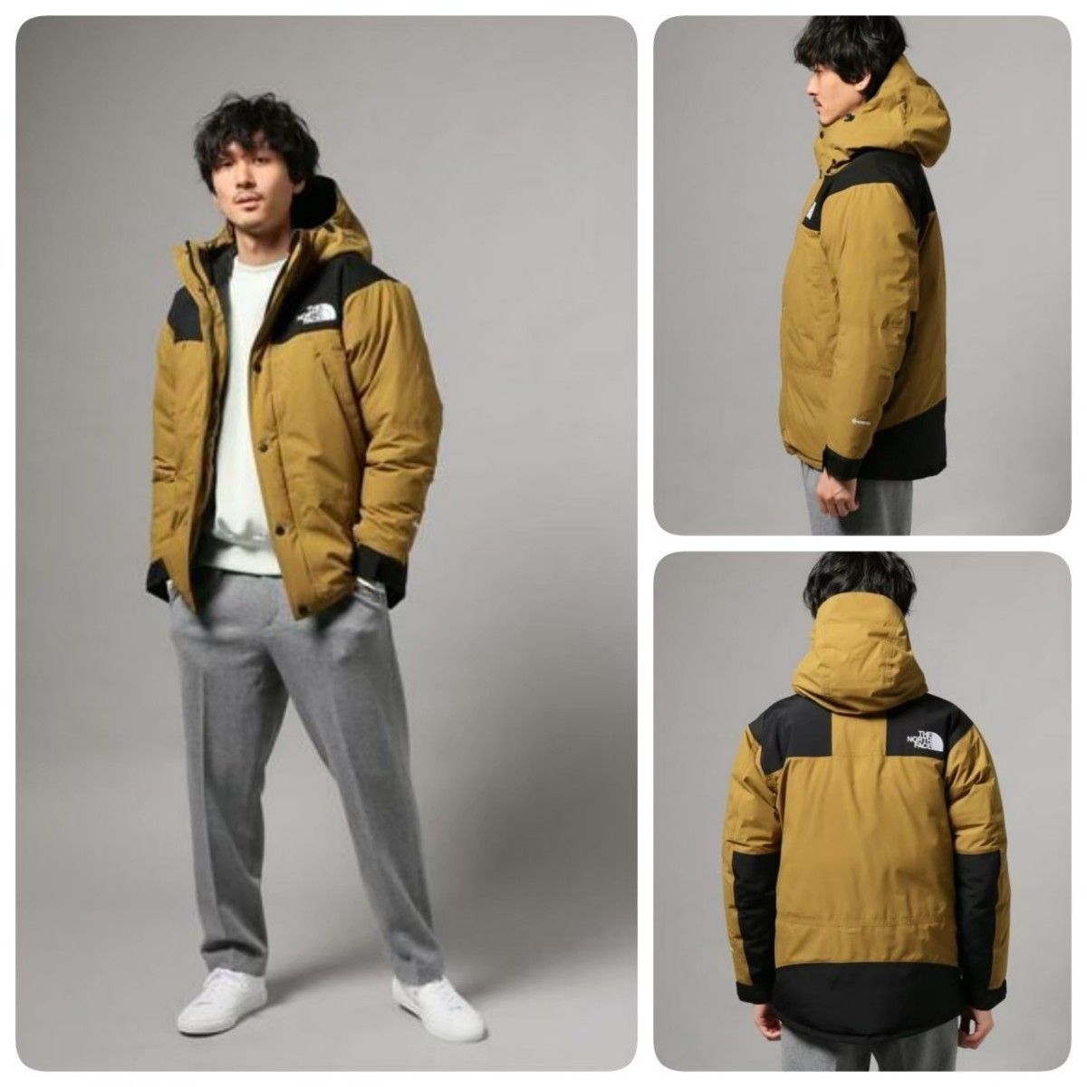 新品! 19AW THE NORTH FACE ノースフェイス ND91930 GORE-TEX マウンテンダウンジャケット ブリティッシュカーキ XS 完売 _画像5