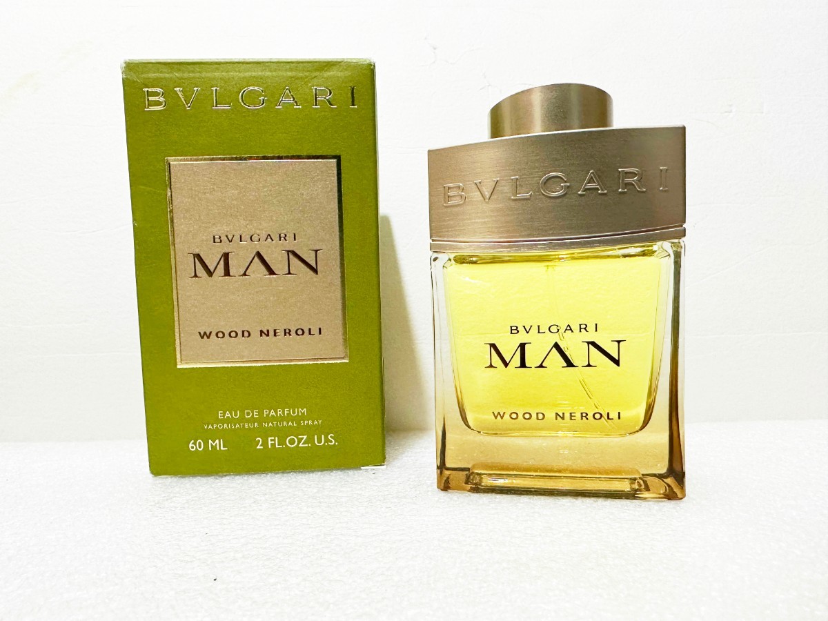 【ほぼ未使用】【送料無料】BVLGARI MAN WOOD NEROLI EDP 60ml ブルガリ マン ウッド ネロリ オードパルファム オーデパルファム_画像1