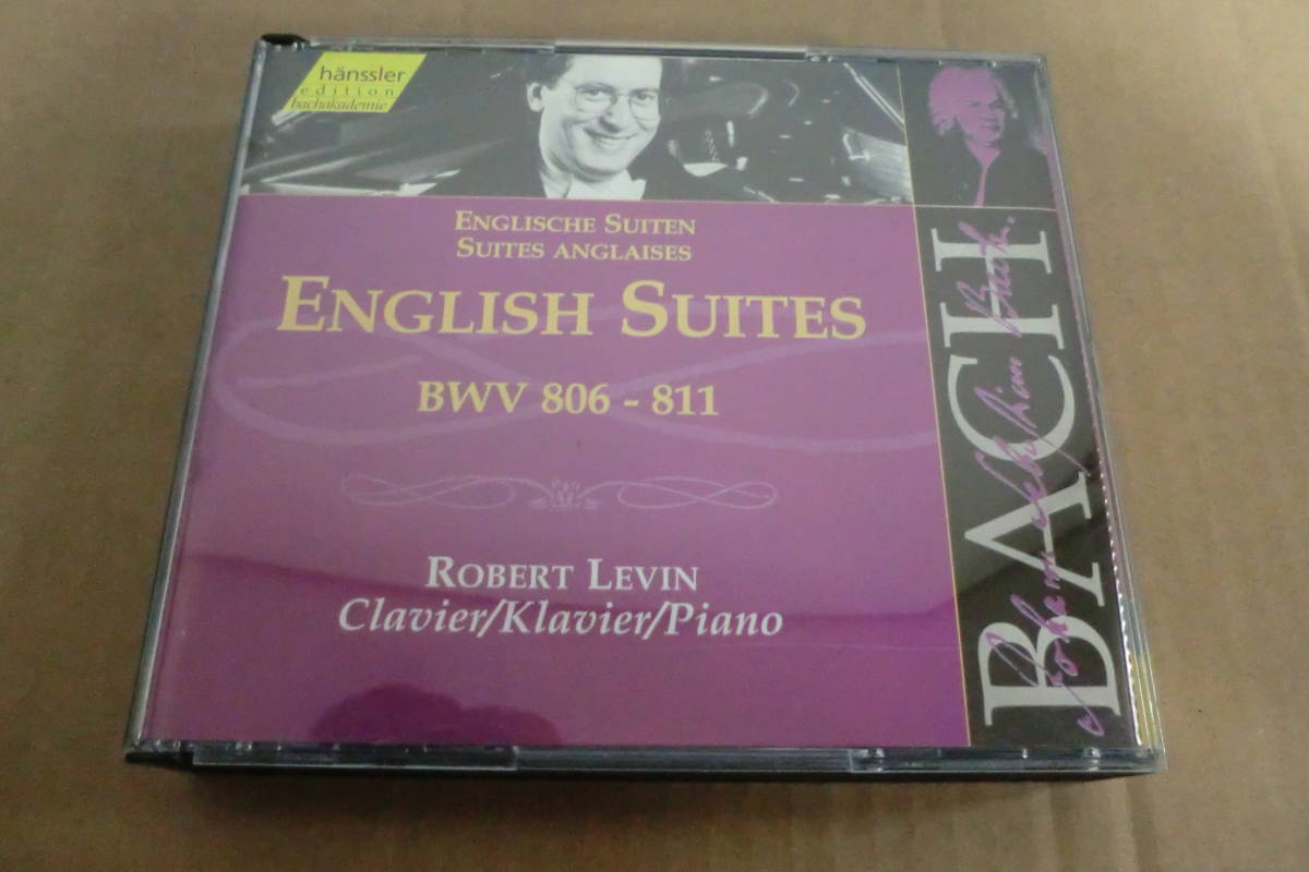 　【独ヘンスラー直輸入盤2CD】　バッハ/イギリス組曲全曲　ロバート・レヴィン(ピアノ)　⑤_画像1