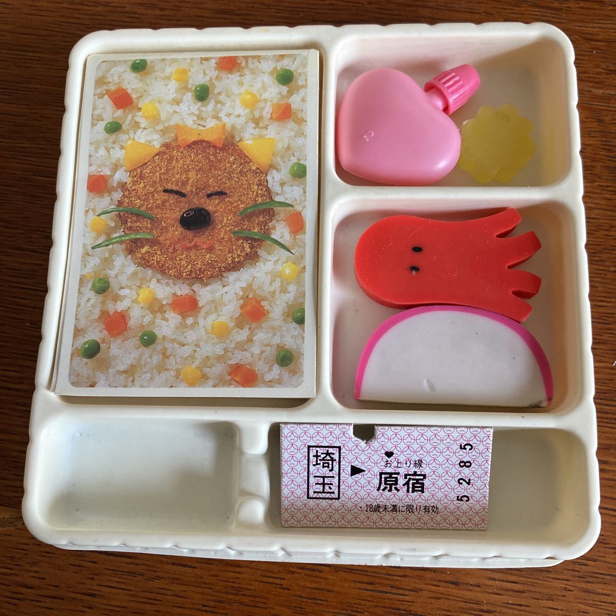 【コニャンコ弁当 文具セット】セイカノート 昭和レトロ おニャン子クラブ うしろゆびさされ組 ファンシー_画像3