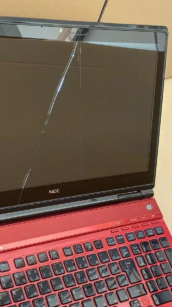 ジャンク現状簡易チェック 画面割れ NEC LAVIE PC-LL750MSR LL750/M ...
