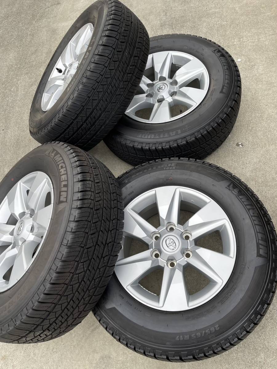 トヨタ純正　ホイール　land cruiser prado　17×7.5J オフセット 23　／　Michelin latitude _画像3