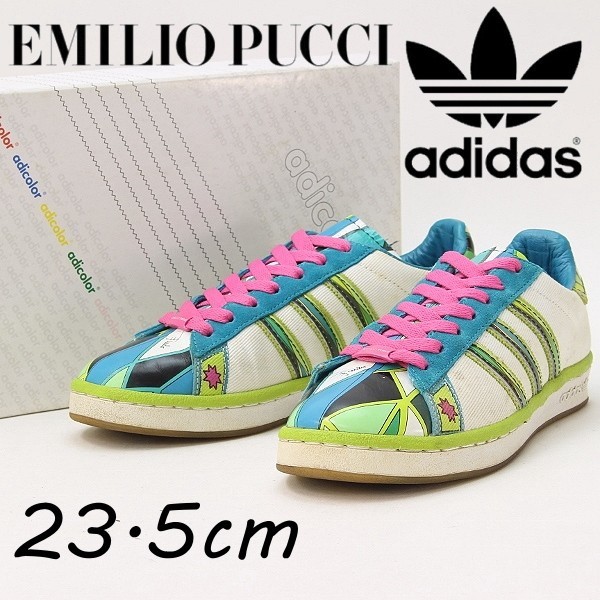 ◆adicolor adidas アディダス×エミリオプッチ CENTURY LO G3 W センチュリー ロー スニーカー シューズ 23.5cm_画像1