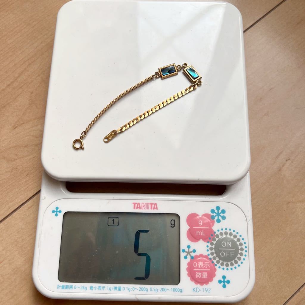 ヤフオク! - 18kt ITALY 刻印有り 17.5cm ブレスレット