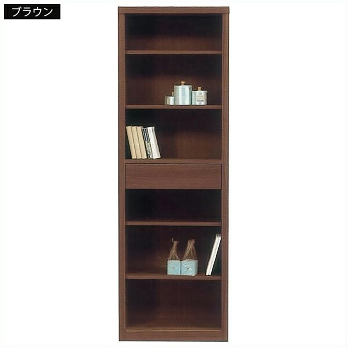  подставка полка конечный продукт ширина 60cm книжный шкаф из дерева сачок высокий сделано в Японии тонкий Brown 