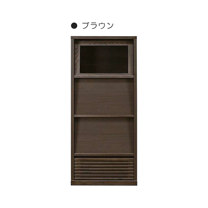  width 60cm free rack record rack made in Japan storage shelves domestic production bookcase 4 step wall surface storage full open rail cabinet Brown 