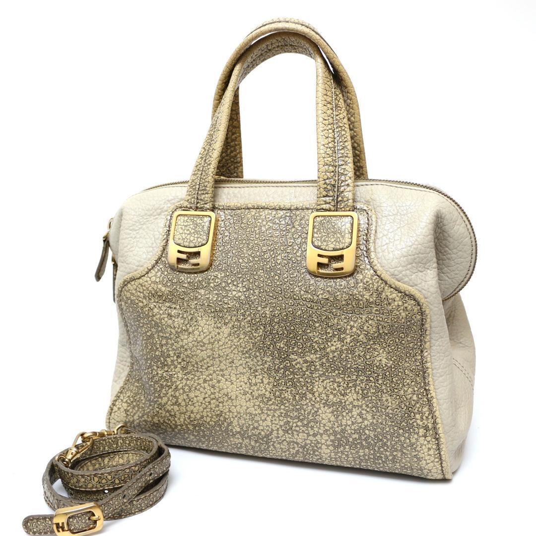 FENDI FENDI FENDI 2WAYショルダーバッグ ハンドバッグ カメレオン