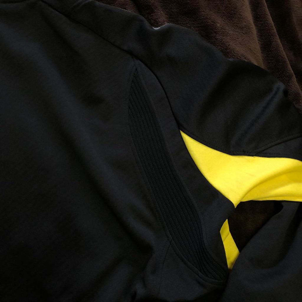  обычная цена 9790 иен M Mizuno жакет Move разогрев рубашка спорт одежда мужской мужчина черный чёрный желтый цвет желтый . пот скорость .