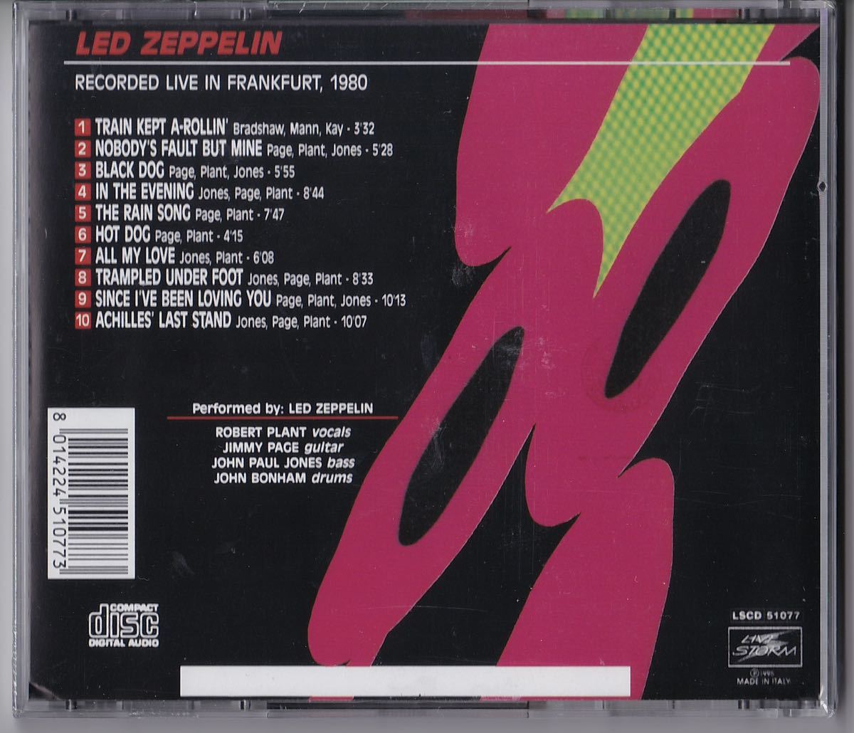 Led Zeppelin / Hotter Than The Hindenburg 1980 1980年フランクフルト公演 レッド・ツェッペリン_画像2