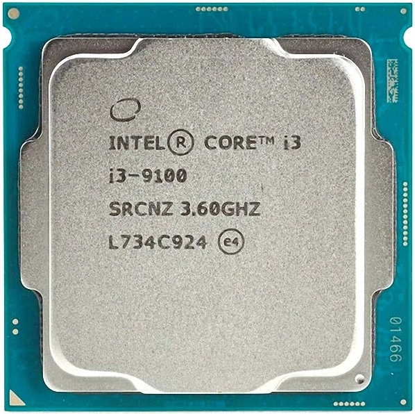 Intel Core I3-9100 Srczv 4C 3,6 ГГц 6 МБ 65W LGA1151 CM806840377319