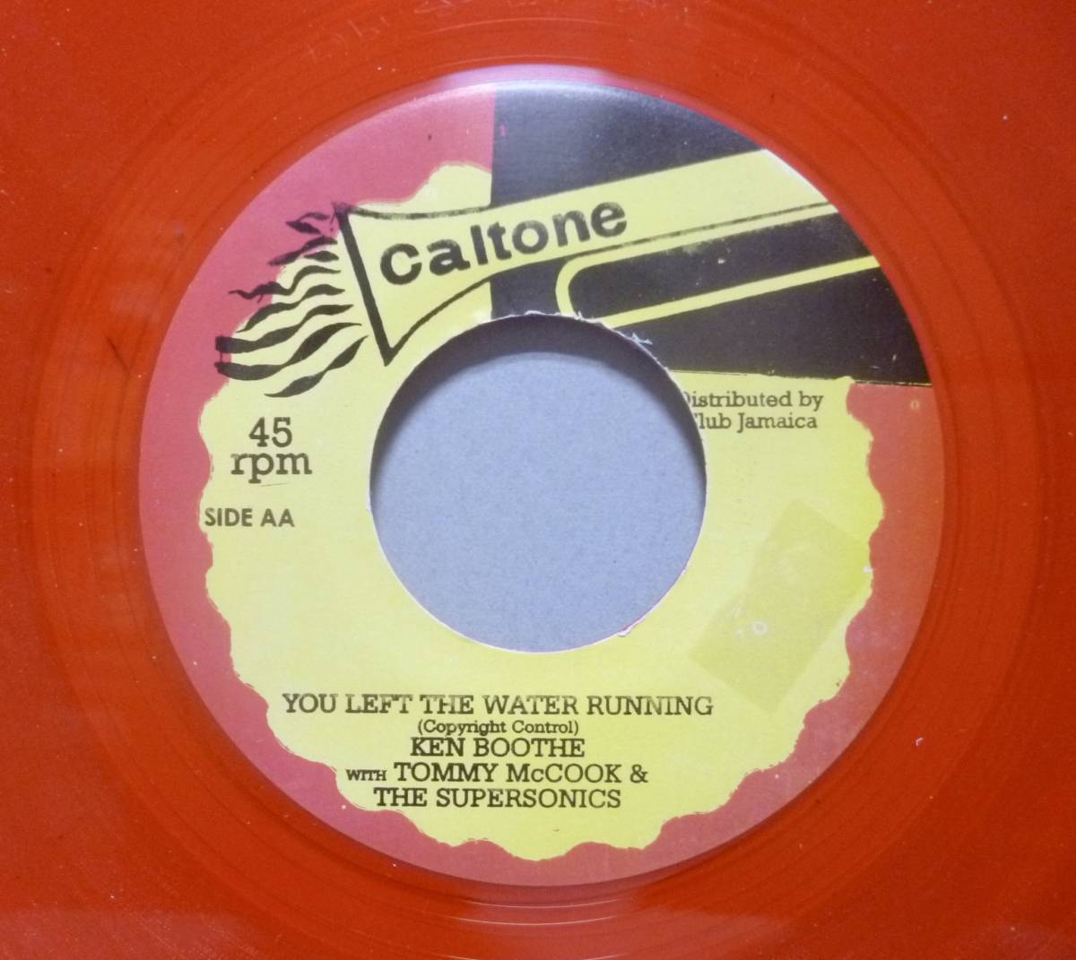 Caltone 赤 7　KEN BOOTHE With TOMMY McCOOK & THE SUPERSONICS　The One I Love　ケンブース_画像4