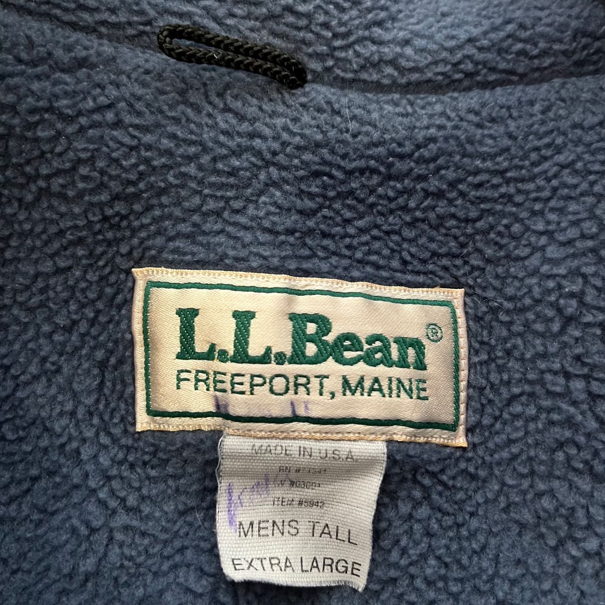 L L Bean ウォームアップジャケット ナイロンフリース USA製 XLサイズ