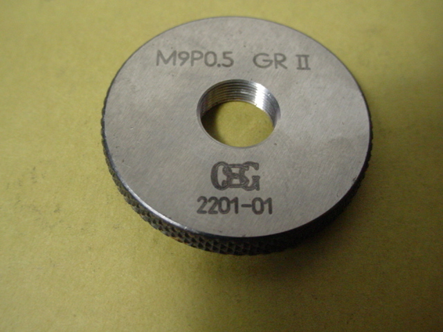 バンザイコシフリ M9*0.5 GR2-WR2 品 ミリサイズ ネジゲージ リング