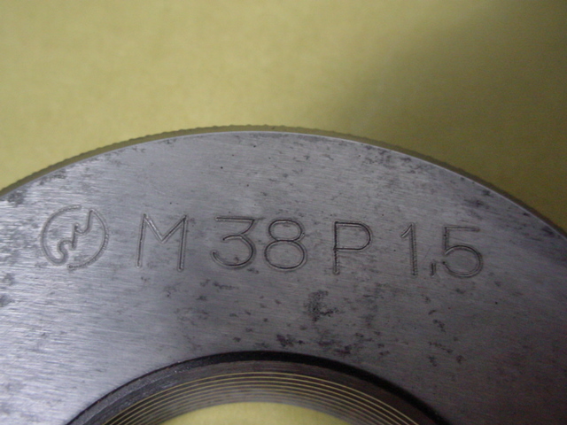 M38*1.5 GR2-IR2 品 ミリサイズ ネジゲージ リングゲージ 工具 M38*1.5 GR2-IR2 品 ミリサイズ ネジゲージ リングゲージ 工具