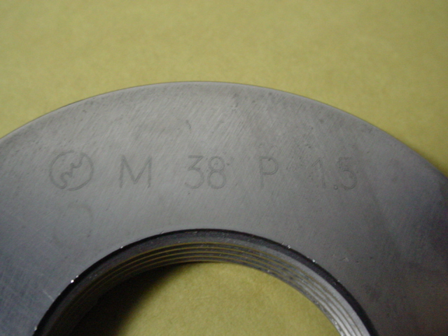 M38*1.5 GR2-IR2 品 ミリサイズ ネジゲージ リングゲージ 工具 M38*1.5 GR2-IR2 品 ミリサイズ ネジゲージ リングゲージ 工具