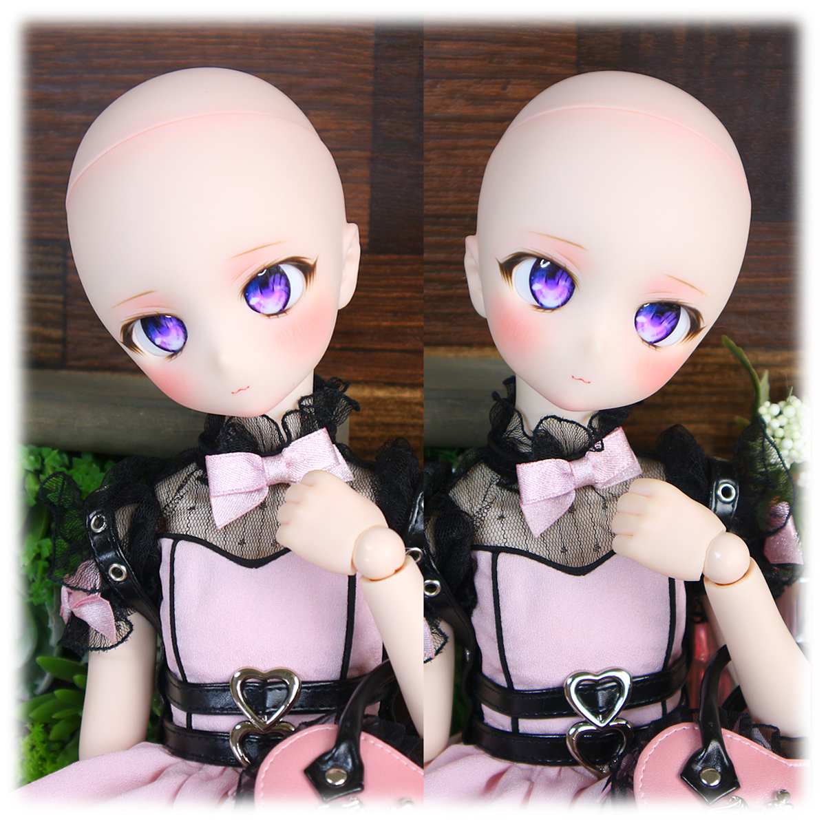 【さにさにむーん】DDH-28 カスタムヘッド　セミホワイト肌＋ディーラー様製アイ付き　MDD　ドルフィードリーム