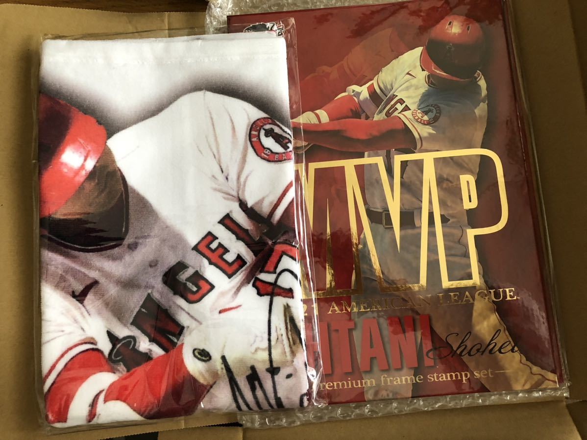 ヤフオク! - 大谷翔平 プレミアムフレーム 切手 タオル セット MLB...