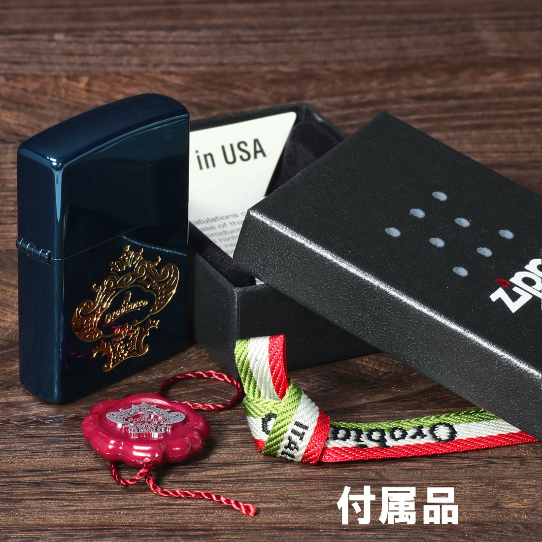 zippo(ジッポー)オロビアンコ　エッチング　ロゴ　イオンブルーコーティング　ORZ-003-BL 　送料無料_ZIPPO/オロビアンコ　OROBIANCO　エッチン