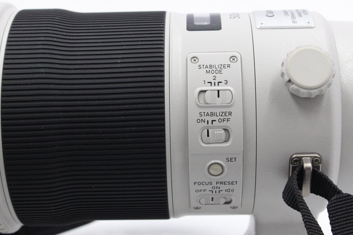 【ト静】 ★ Canon IMAGE STABILIZER ULTRASONIC EF 500mm 1:4 L IS Ⅱ USM フード付き 超望遠ズームレンズ 現状品 GA010GCG26_画像5