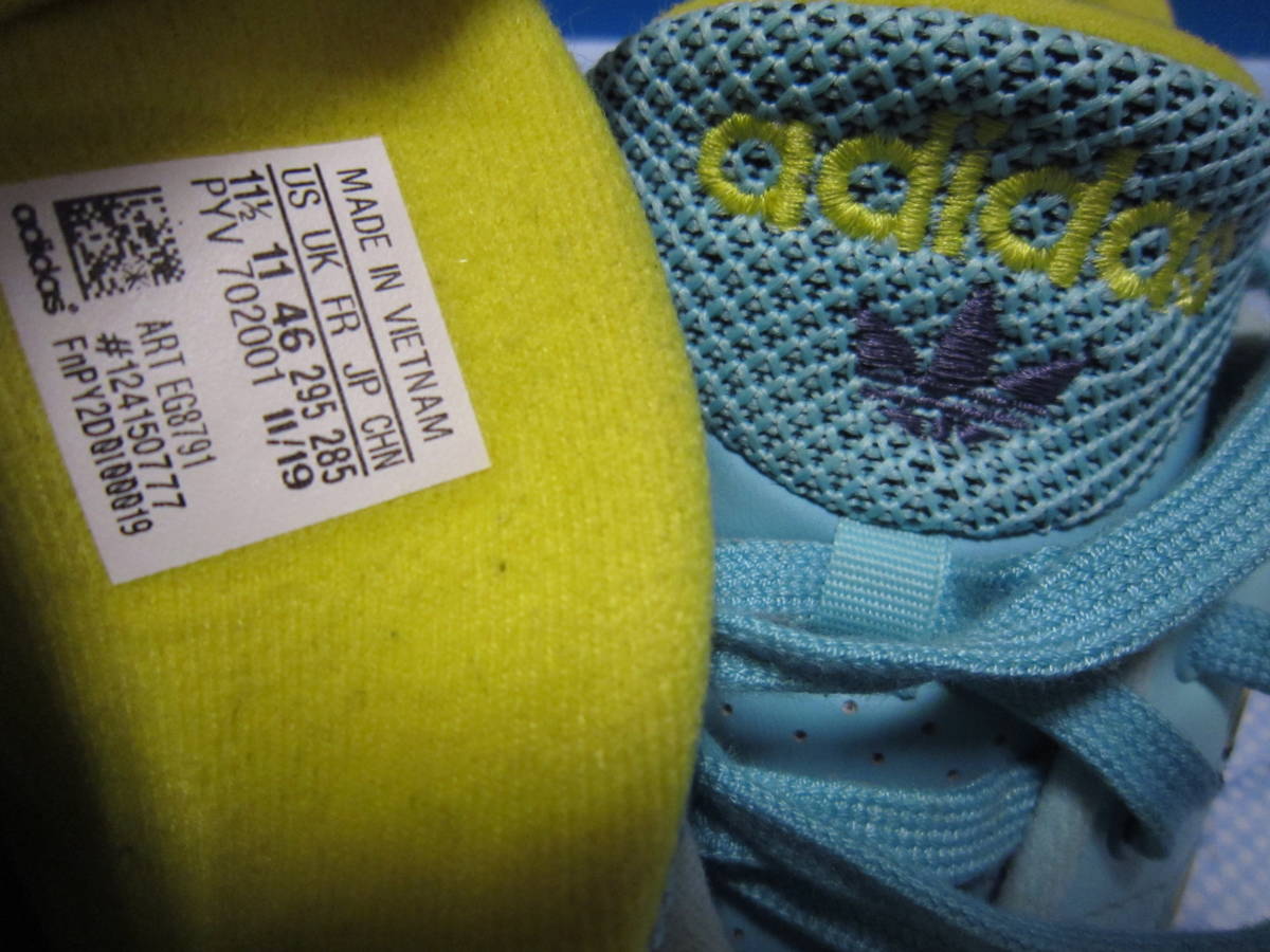  Adidas torushon comp (EG8791) water yellow purple 29.5.US11.5 adidas TORSION COMP 2019 year made pg2302