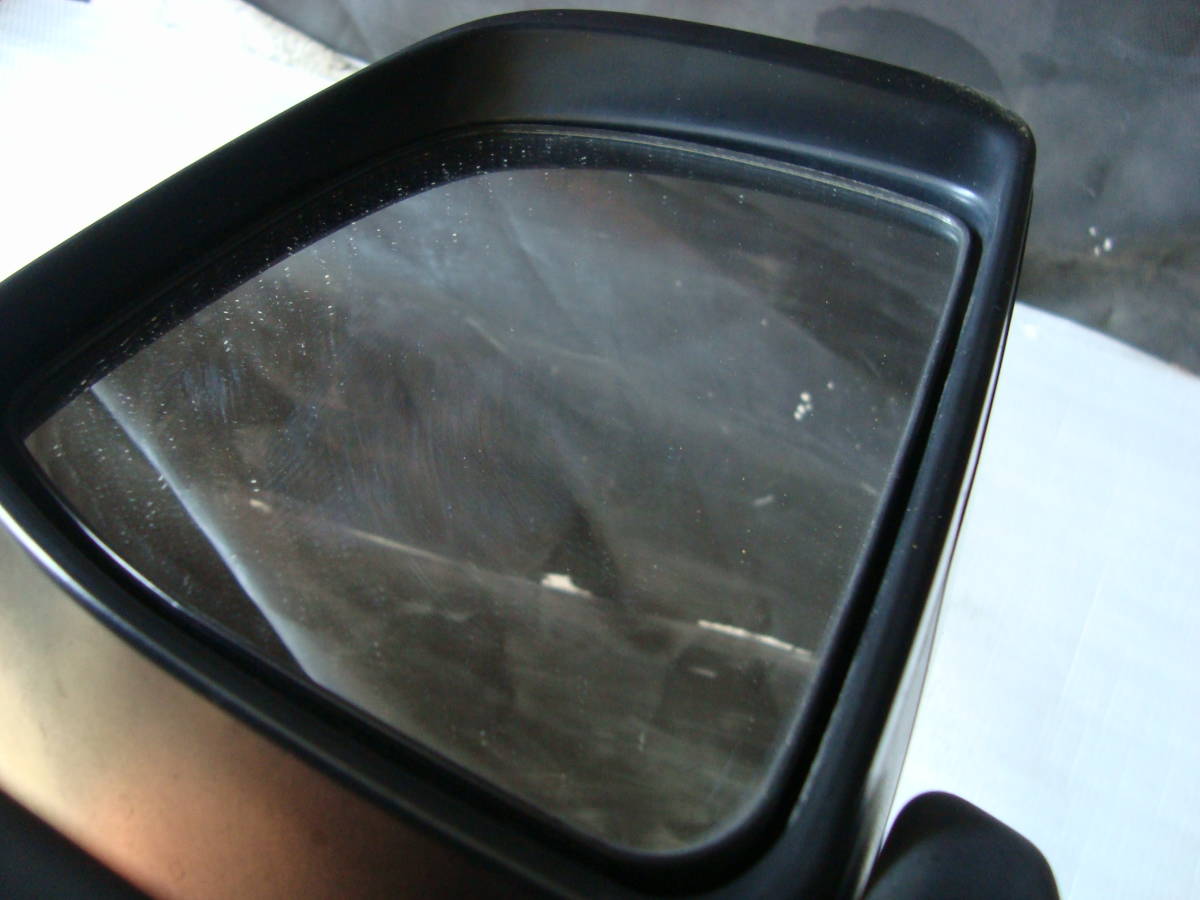 144 タント カスタム 後期 L375S 右 ウインカー ドアミラー 黒 X07 運転席側 サイドミラー _画像4