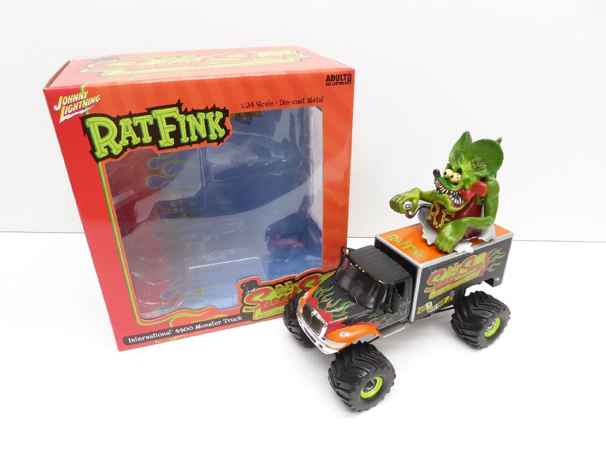 ラットフィンク 1:24 RAT FINK SPEED SHOP MONSTER TRUCK フィギュア △WH2535_画像1