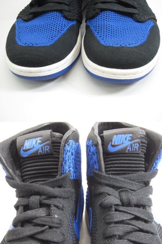 NIKE ナイキ AIR JORDAN 1 RETRO HI FLYKNIT 919704-006 SIZE:US8 26.0cm メンズ スニーカー 靴 □UT9363_画像8