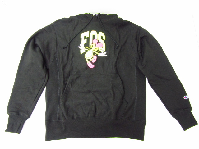 Virgil Abloh × Disney ヴァージル・アブロー×ディズニー パーカー フーディー ブラック ASIA/XL 中古 ◆FG6361_画像1