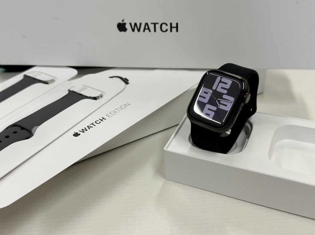 ☆即決 美品 Apple Watch series7 Edition ブラックチタニウム