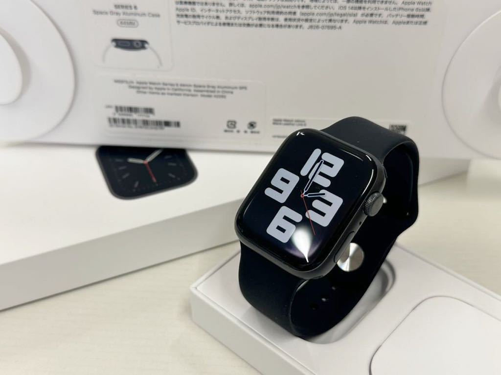 スマートフ▻ Apple Watch 6（GPSモデル）40mmスペースグレイ