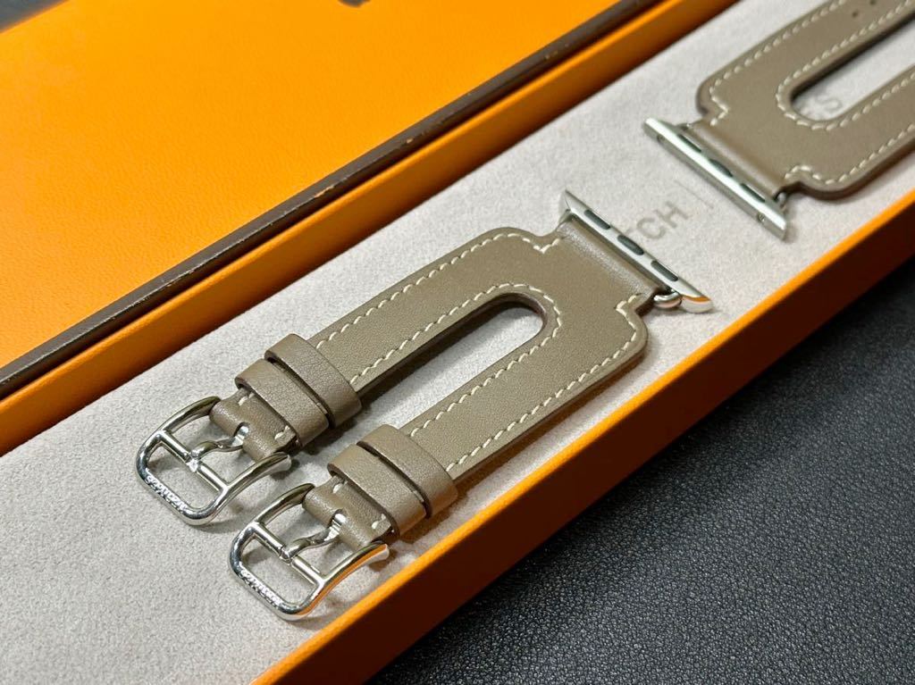 即決 希少 美品 レア Apple watch HERMES ダブルバックル カフ 即決 希少 美品 レア Apple watch HERMES ダブルバックル カフ