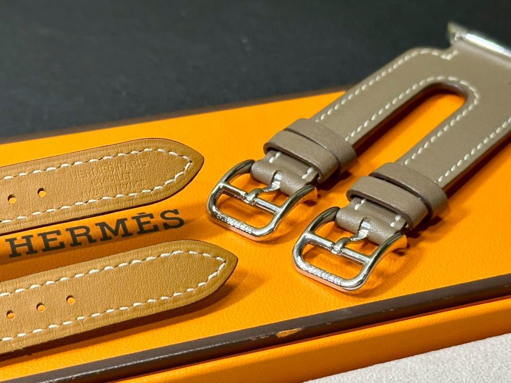 即決 希少 美品 レア Apple watch HERMES ダブルバックル カフ 即決 希少 美品 レア Apple watch HERMES ダブルバックル カフ