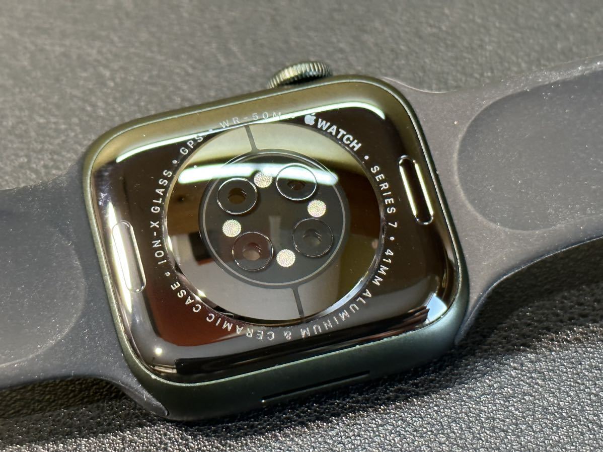 ☆即決 美品 Apple Watch Series7 41mm グリーンアルミニウム アップル