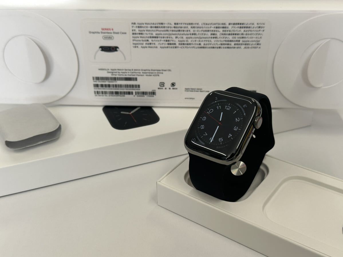 ☆即決 Apple watch Series6 44mm グラファイトステンレス GPS+