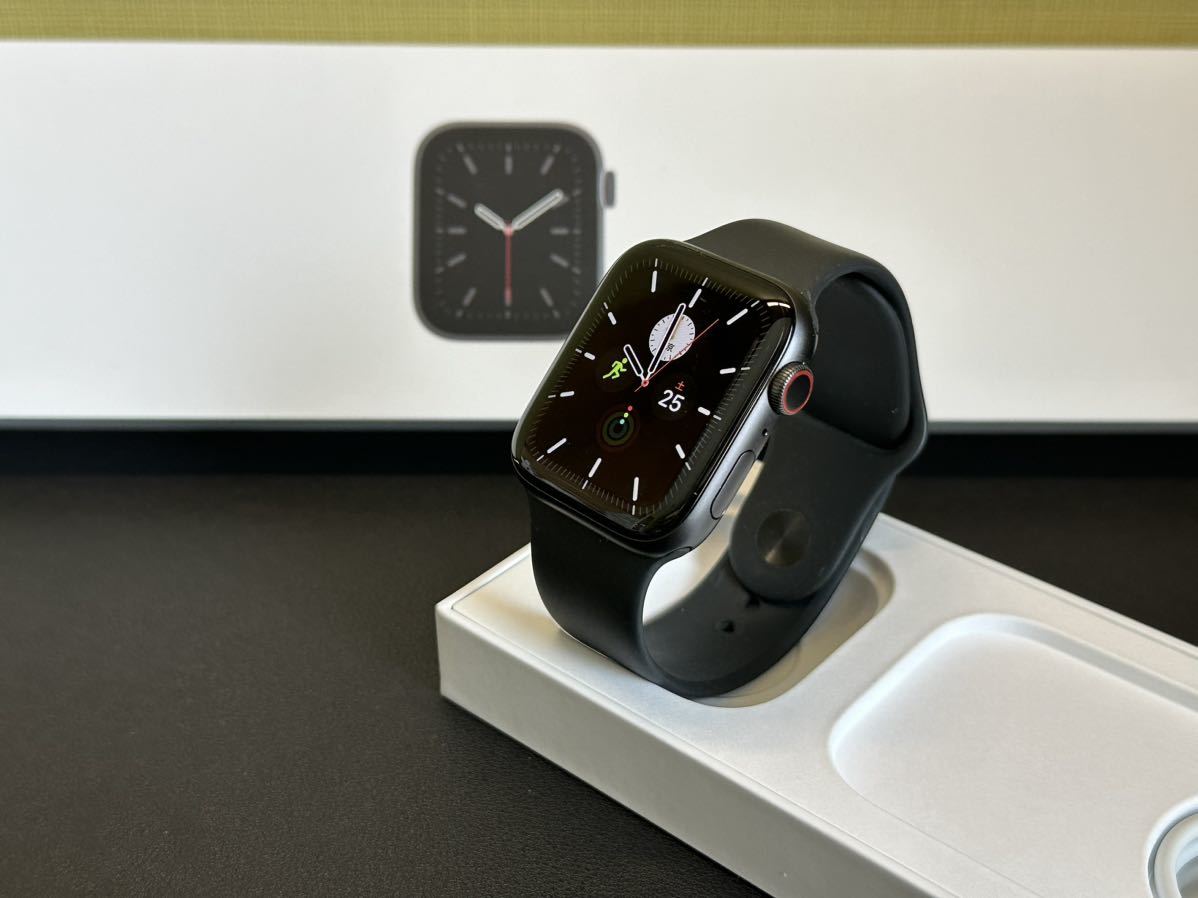 ☆即決 美品 Apple Watch series6 44mm アップルウォッチ GPS+Cellularモデル スペースグレイアルミニウム 心電図  シリーズ6 641